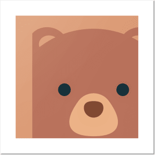 Cute and Cuddly Brown Teddy Bear Posters and Art